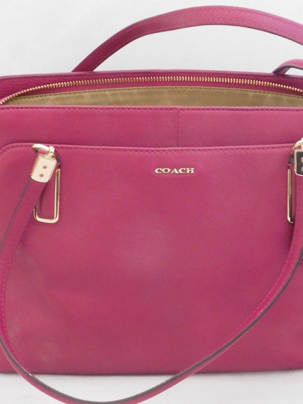 Coach Madison Satchel in Magenta Pink